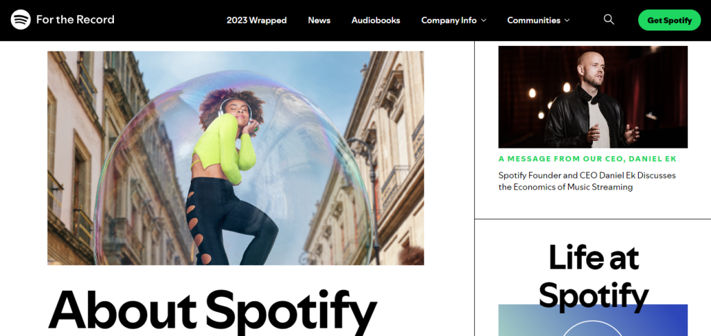 spotify company profile