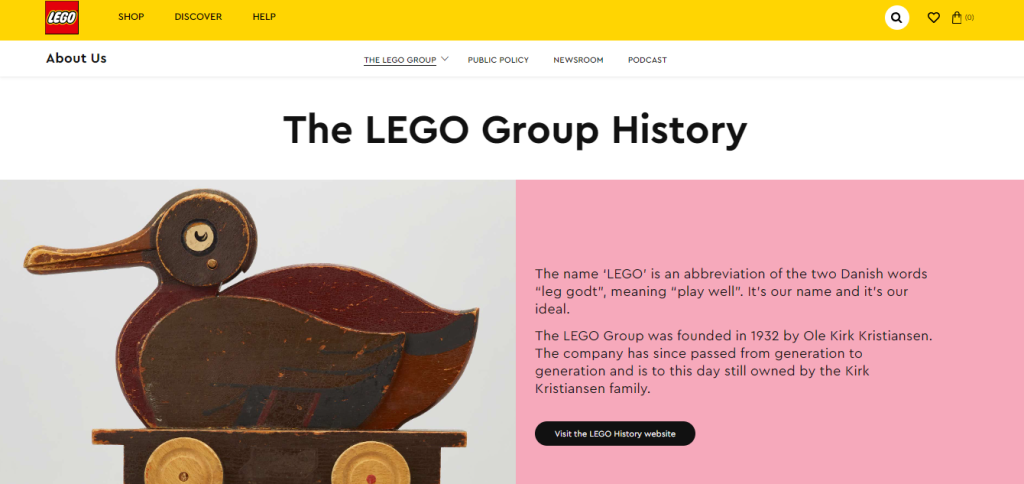 lego company profile